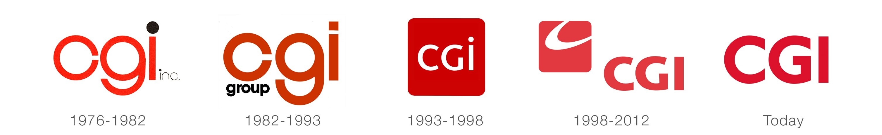 CGI logo evolution CGI logo evolution