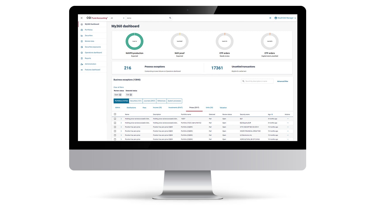 My 360 dashboard My 360 dashboard