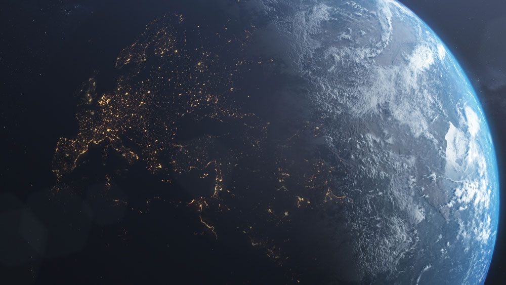 view of Earth from space