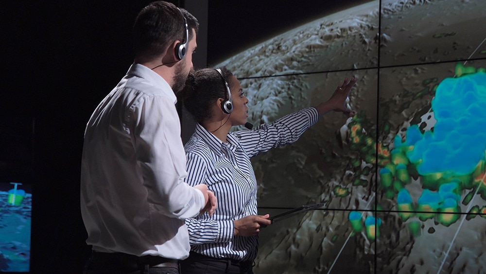 Space Earth Observation CGI in Earth Observation