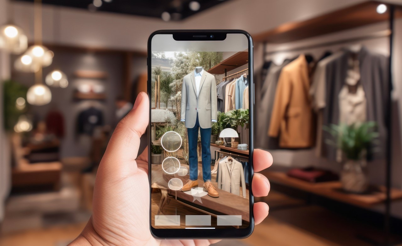 Picture of a retail shop on a mobile Picture of a retail shop on a mobile