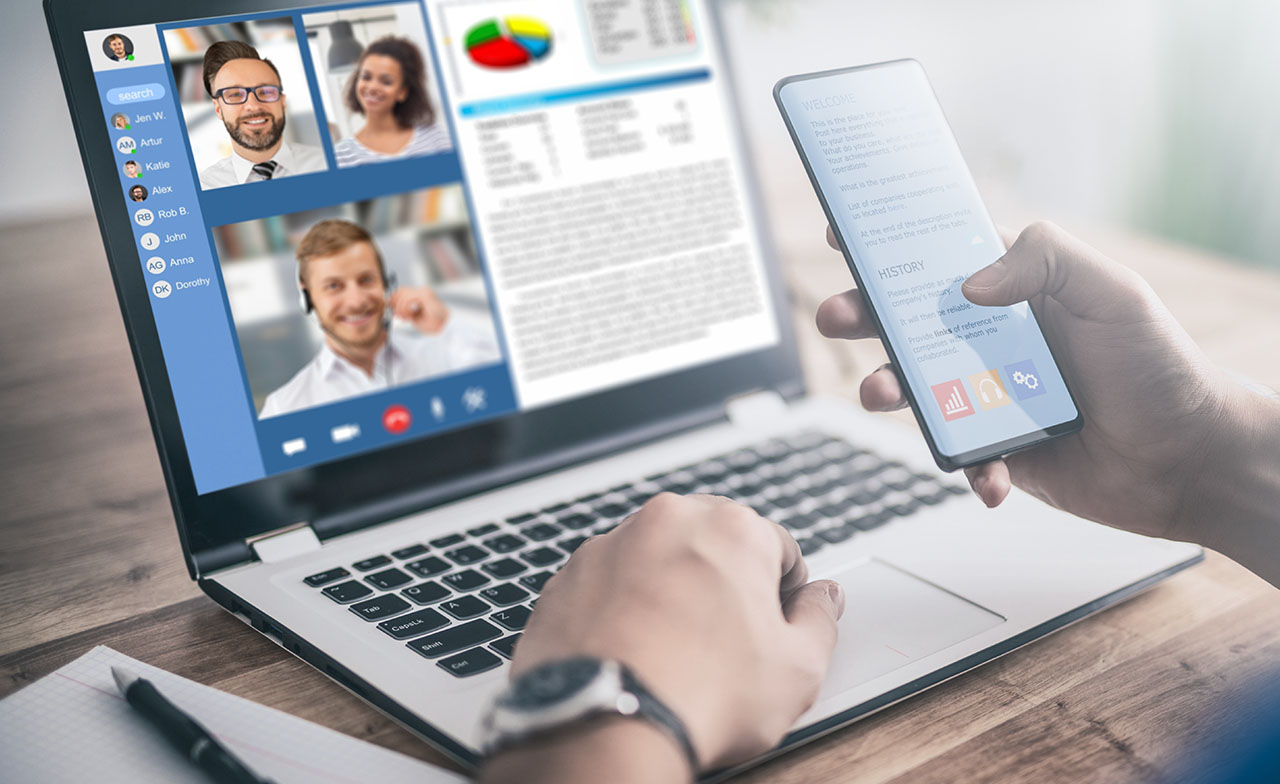 Team collaboration in web call