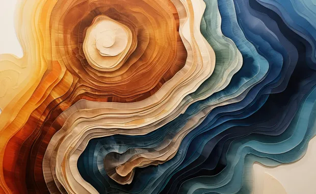 Abstract of tree stump rings