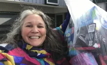 Alison volunteering Alison volunteering