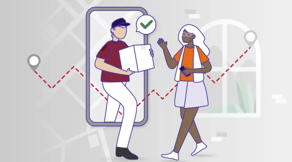 ilustracja handlu detalicznego i dostaw