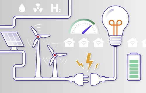 ilustracja energii i mediów