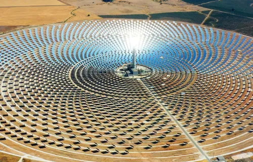 solar panel farm