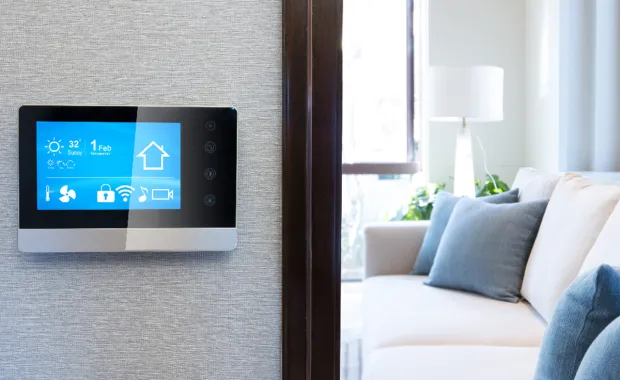 smart meter on wall