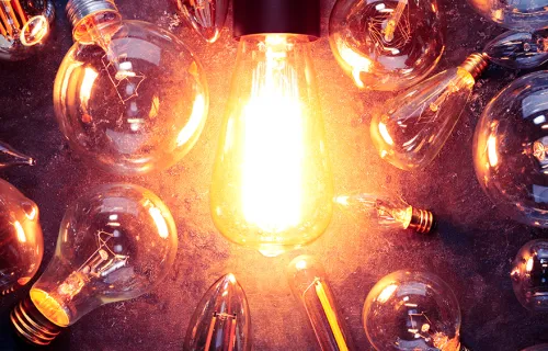 light bulbs in a circle