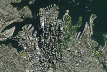 Satellite view of Sydney, Australia 